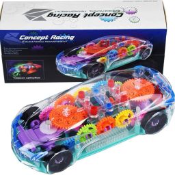 Transparent Musical Concept Racing Car with 3D Flashing LED Lights for Kids-100-image-76