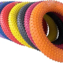 Rubber Ring Multicolour Pack of 3 Rubber Tennikoit Ring-image-78
