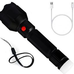 2 mode powerful 50W LED best rechargeable torchlight 4 hrs Torch Emergency Light-image-2