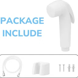woyo by na Matte White Handheld Bidet Sprayer Set with Smooth Lever and Installation Kit Faucet Set image 5