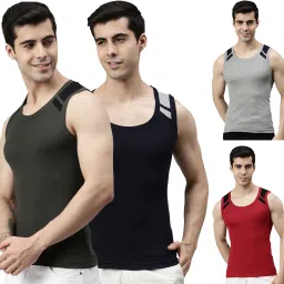 Pack of 4 Men Vest-image-2