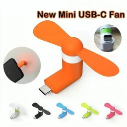 Comfortinglives Usb cooling fan efficient airflow fan for android type c phones Usb‑C Low‑Power Fan USB Fan-image-66
