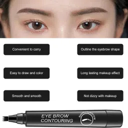 krurotza water proof eyebrow pen natural | eyebrow contouring pen image 2