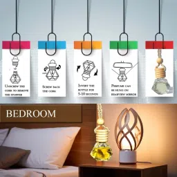 ambipur Car Perfume Ambipure Vanilla fragrance with essential oil diffuser hanging Diffuser image 5