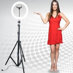 MOTOFLY 10“ Ring light and stand mobile holder for reels live video & Shooting Tripod, Tripod Kit, Monopod Kit, Tripod Ball Head-image-61