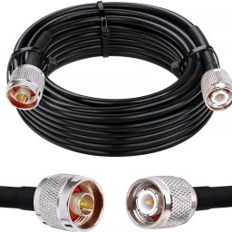 Netboon HLF 400 Low Loss RF Coaxial Cable With N Male to TNC Male Connector 5 Meters For Antenna Amplifier-image-84