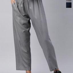 TWIN BIRDS Pack of 2 Relaxed Fit Palazzos-picture-8