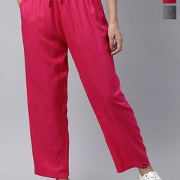 TWIN BIRDS Pack of 2 Relaxed Fit Palazzos-image-58
