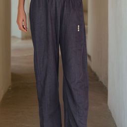 HOUSE OF JAMOTI Linen Regular Trousers-image-30