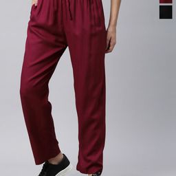 TWIN BIRDS Pack of 2 Relaxed Fit Palazzos-picture-18