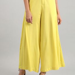 Aurelia Women Yellow Palazzos-image-16