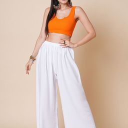 BAPS Women Wide Leg Cotton Palazzos-picture-57