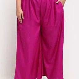 TAG 7 Plus Size Wide Leg Ethnic Palazzos-picture-57