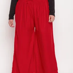 CLORA CREATION PLUS Women Flared Palazzos-image-90