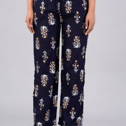 MAUKA Floral Printed Straight Fit Palazzo-image-62