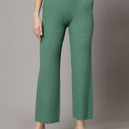 Mafadeny Knitted Straight Palazzos-image-45