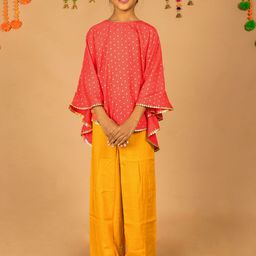 KASYA Girls Printed Regular Kurti with Palazzos-image-18