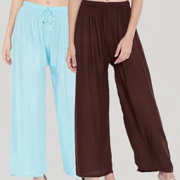Clora Creation Women  Pack Of 2 Palazzos-image-30