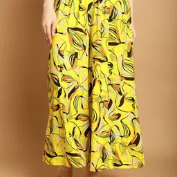 GRACIT Floral Printed Flared Palazzos-picture-54