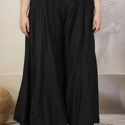 CLORA CREATION PLUS Women Flared Ethnic Palazzos-image-36