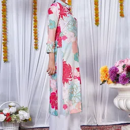 PRENEA Abstract Printed Kurta With Palazzos image 4