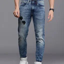Allen Solly Sport Men Slim Fit Low-Rise Heavy Fade Stretchable Jeans-image-66
