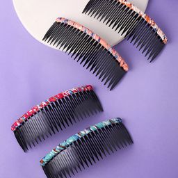 Yellow Chimes Women Multicoloured Set of 4 Embellished Hairband-12