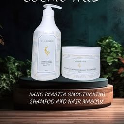 COSMO HUB Nano Plastia Shampoo & Smoothening Hair Masque Combo- 500ml Each-28