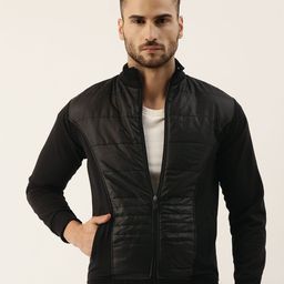 Campus Sutra Men Black Solid Bomber Jacket-57