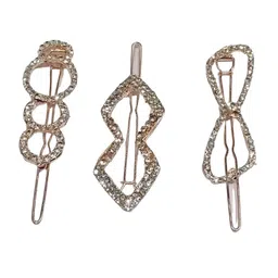 FEMMIBELLA Set of 3 Embellished Bobby Pins image 3
