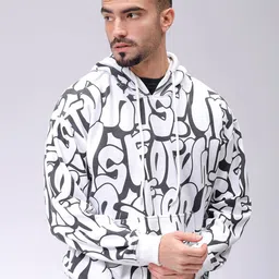 The Indian Garage Co Men Printed Hooded Sweatshirt-image-93