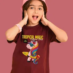 NUSYL Girls Graphic Printed T-shirt-44