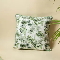 Weave Abode Green & White Floral Square Cushion Covers-picture-45