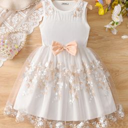 INCLUD Girls Embellished Embroidered Fit & Flare Knee Length Dress-picture-13