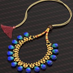 Joyalukkas Serene Wave Ombre Gold Necklace-image-31