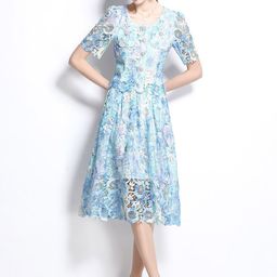 JC Collection Self Designed Round Neck Top With Skirt-picture-4