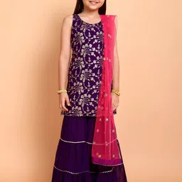 Sangria Girls Printed Kurta Sets-image-64