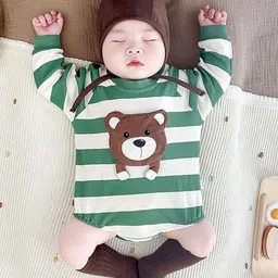 StyleCast x Revolte Boys Striped Cotton Long Sleeve Bodysuit-image-44