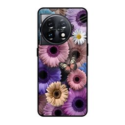 QRIOH Floral Printed OnePlus 11 5G Back Case Mobile Accessories-image-92