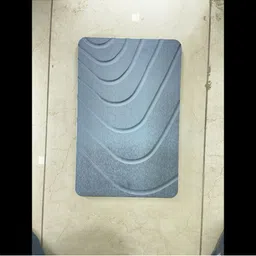 Cortina White & Blue Carved Patterned Doormat-image-6