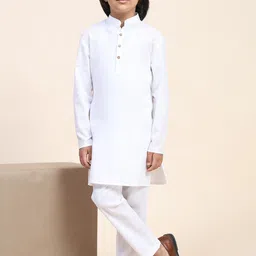SKAVIJ Men Regular Pure Cotton Kurta with Pyjamas-image-84