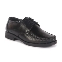 FAUSTO Men Textured Genuine Leather Lace Up Formal Derbys-picture-20