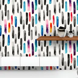 ArtzFolio White & Black Printed Peel & Stick Wallpaper-image-54