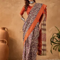 Saree mall Kalamkari Block Print Ready to Wear Sarees-picture-40