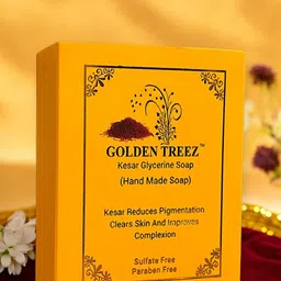 Golden Treez Set Of 2 Handmade Saffron Soap - 115gmEach-41