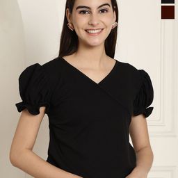 Tromko Puff Sleeve Top-image-31