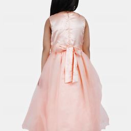 Shahina Fashion Girls Satin Net Party Dress-image-60