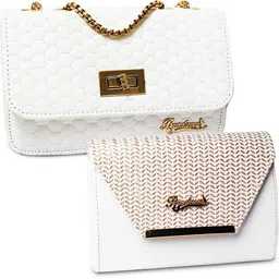 BANDICOOT Set OF 2 PU Structured Sling Bag with Quilted-picture-2