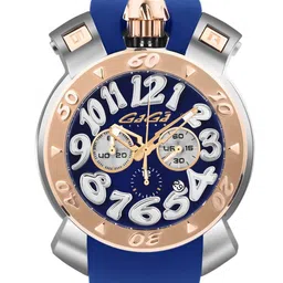 GaGa MILANO Unisex Dial & Wrap Around Straps Analogue Chronograph Watch 8015CR01SRSYBL0-29