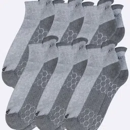 AIR GARB Pack Of 6 Colourblocked Ankle Length Socks-32